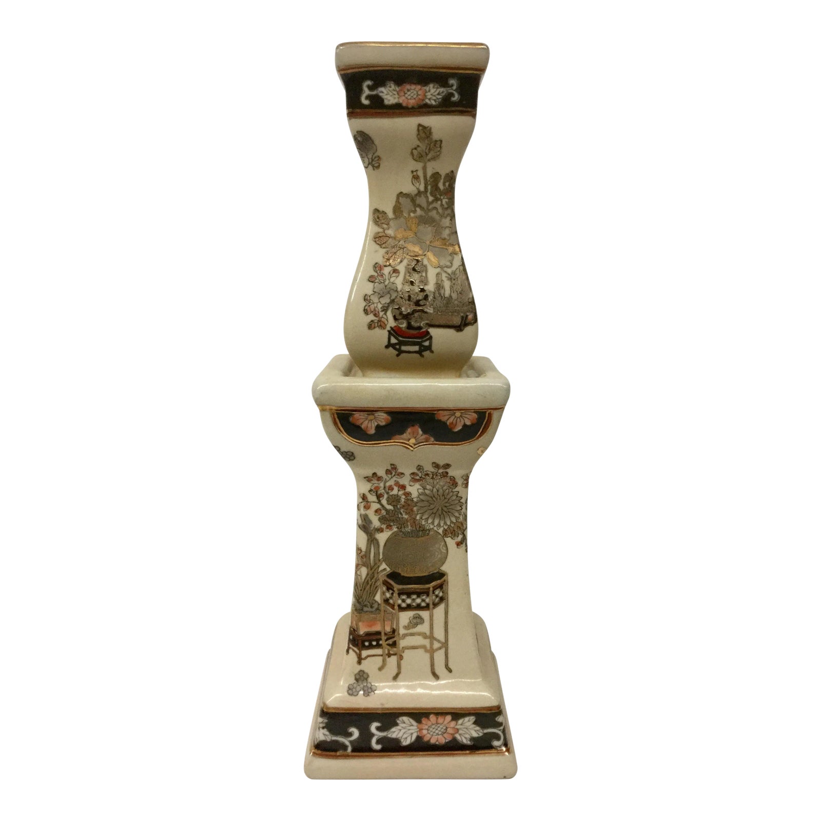 Vintage Chinese Porcelain Candle Holder Chairish