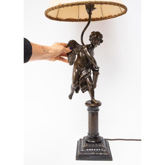 Large Table Lamp in Bronze, 1970s For Sale - Image 4 of 14