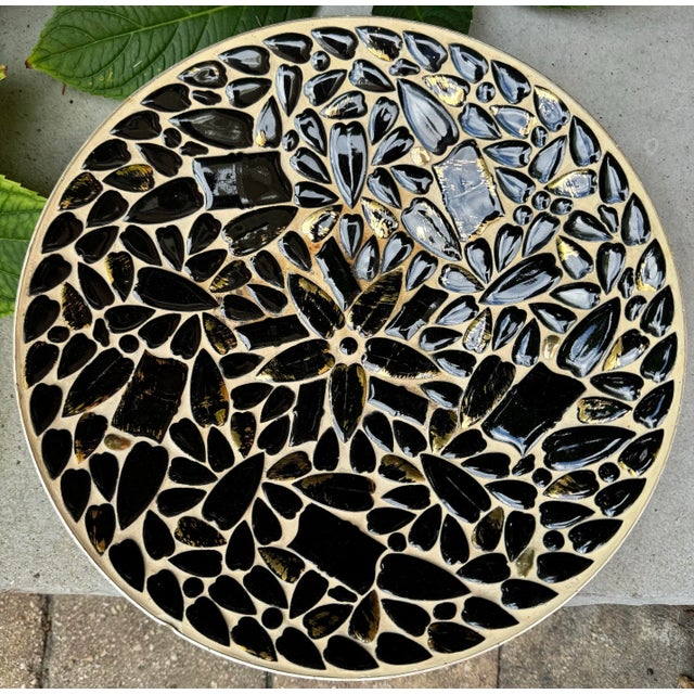 Mid 20th Century Mid-Century Mosaic Tile Decorative Bowl - 11.25” For Sale - Image 5 of 6