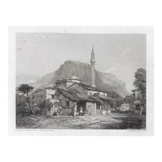 Antique Corinth Greece Engraving After George Cattermole For Sale