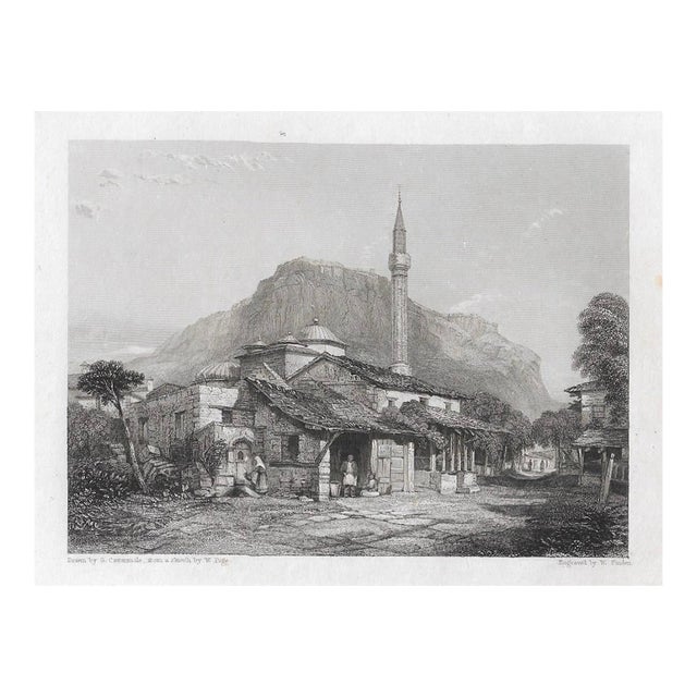 Antique Corinth Greece Engraving After George Cattermole For Sale