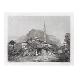 Antique Corinth Greece Engraving After George Cattermole