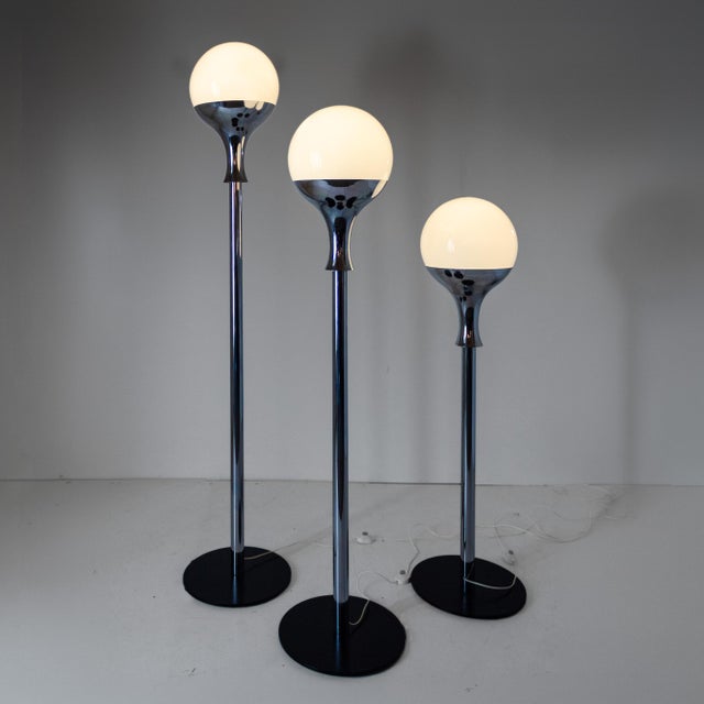Vintage Italian Floor Lamps in the style of Artemide, 1970s, Set of 3 For Sale - Image 11 of 16