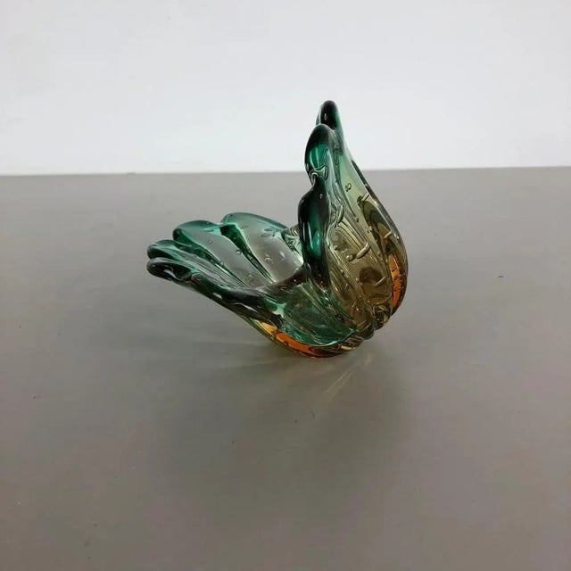 Bubble Murano Glass Shell Bowl Vase from Seguso Bullicante, Italy, 1970s For Sale - Image 13 of 18