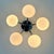 Chrome-Plated Atomic Sputnik Chandelier with White Glass Balls, 1970s For Sale - Image 3 of 11