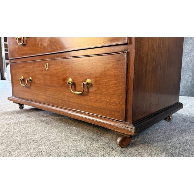 18th Century Solid Mahogany 5-Drawer Chest For Sale - Image 10 of 13