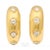 David Webb Gold and Diamond Clip-on With Post Earrings - A Pair of 2 For Sale - Image 9 of 10