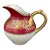 Early 20th Century French Burgundy & Gold Porcelain Cream Pitcher, Remi Delinieres For Sale