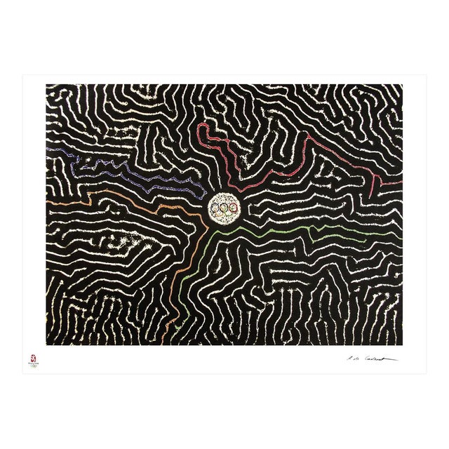 Epicentre- Original Lithograph by A. de Cadet - 2008 2008 For Sale