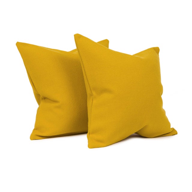 Mustard MidCentury Throw Pillow Cover (Pair) Chairish