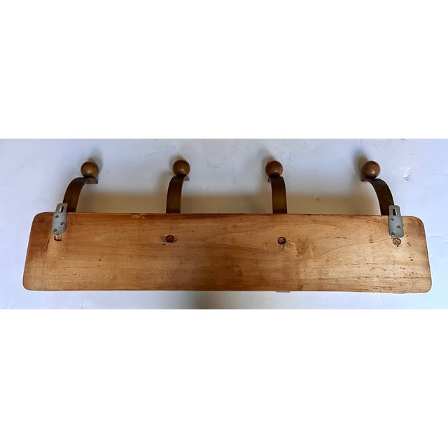 20th Century MCM Modern French Coat & Hat Rack For Sale - Image 12 of 15