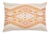 Schumacher Bayeta Pink and Orange Embroidery Pillow For Sale