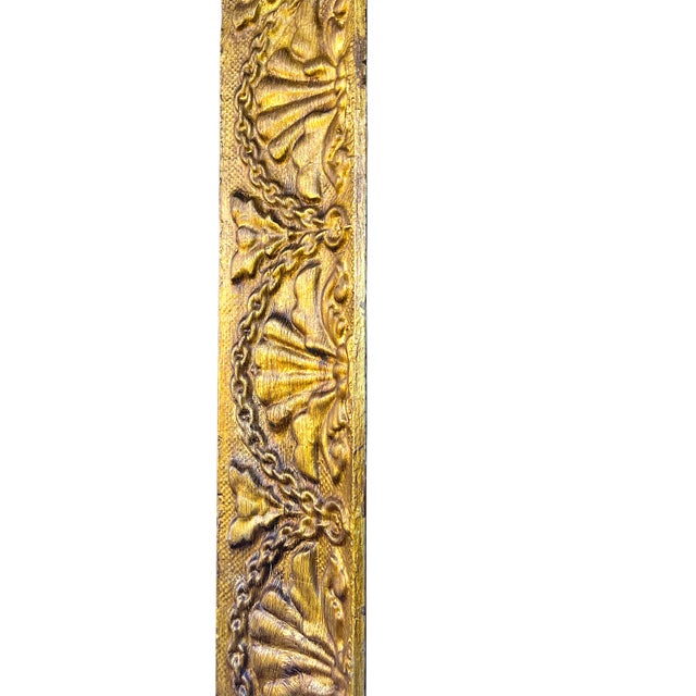 Antique Louis XVI Giltwood Frame With Shell & Garland Detailing, 19th Century For Sale In Jacksonville, FL - Image 6 of 12