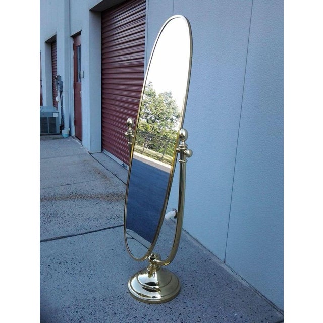 Vintage Italian Full Length Brass Standing Mirror Chairish