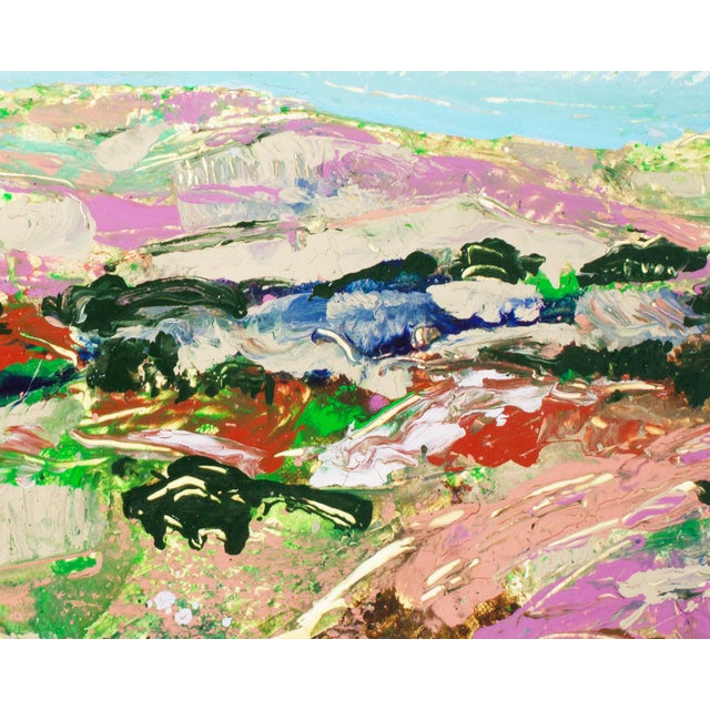 Abstract 1980s Abstract Acrylic Landscape by Harry Hilson For Sale - Image 3 of 7