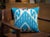 1990s Handmade Silk Ikat Square Pillow Cover For Sale - Image 4 of 11