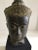 Metal 1960s Cast Bronze Crowned Tibetan Buddha Head on Painted Wood Base For Sale - Image 7 of 9
