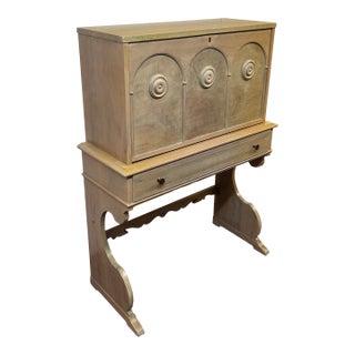 Spanish Baroque Style Drop Front Desk, Vintage For Sale