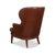 Not Yet Made - Made To Order Transitional Brown Leather Wing Chair For Sale - Image 5 of 11