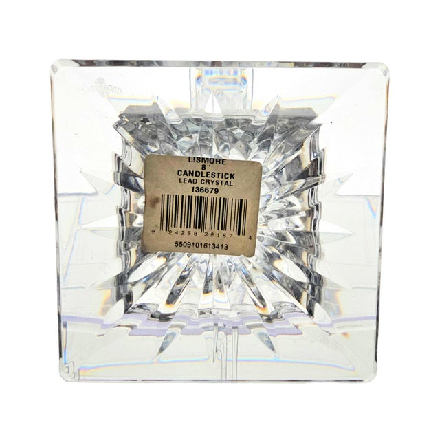 Pair of Waterford Crystal Lismore 8" Candlesticks For Sale - Image 14 of 15