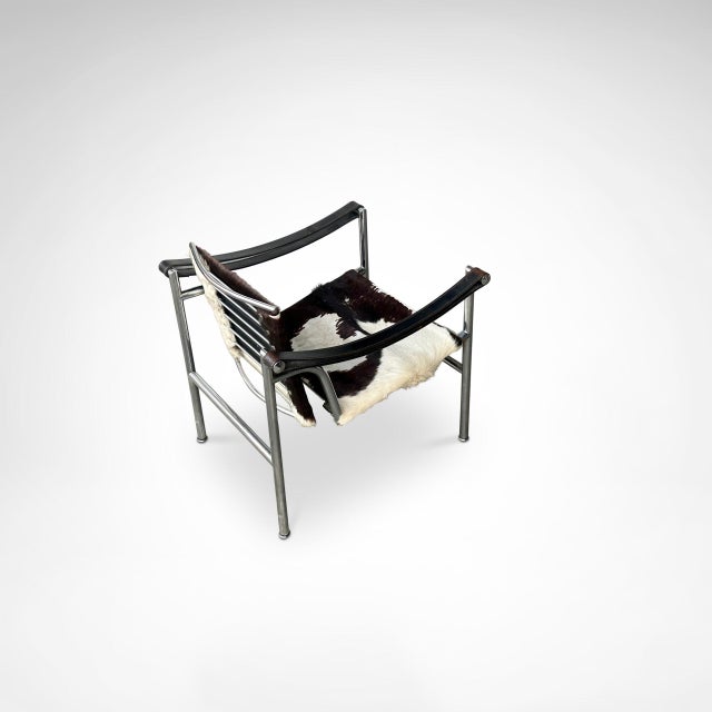 Vintage LC1 Ponyskin Armchair by Le Corbusier for Cassina, 1980s For Sale - Image 6 of 8