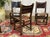 Wood Antique English Chairs in Oak and Leather, 1800s, Set of 6 For Sale - Image 7 of 18