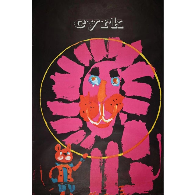 Waldemar Świerzy, Circus, Original Poster, 1970s For Sale