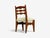 Guillerme & Chambron, Dining Chairs, Oak, Green Fabric, France, 1950s For Sale - Image 11 of 11