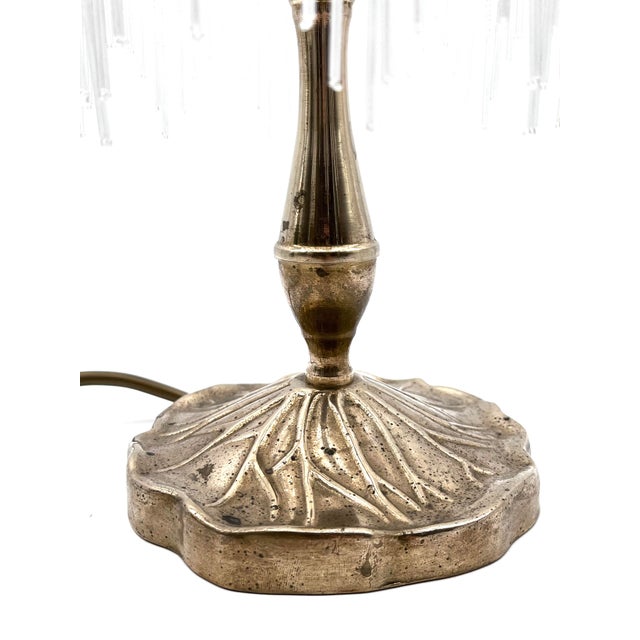 Brass Lamp with Glass Beads Shade from Hepa, 1970s For Sale - Image 15 of 18