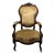 Victorian Rosewood Chair With Handcarved Grape Motif For Sale