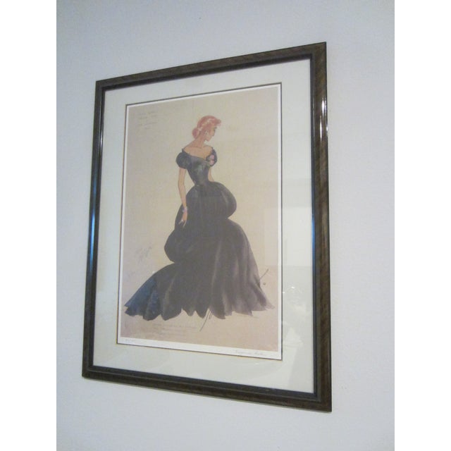 Super cool, inspires Hucksters stars Clark Gable, Deborah Kerr in 1940. The limited edition art of fashion, a gouache with...