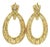 Vintage American 18k Gold 5 Carat Diamond Articulated Hoop Earrings, Pair For Sale