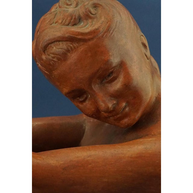 Lucien Charles Edouard Alliot, Art Nouveau Female Nude, Early 1900s, Terracotta For Sale - Image 17 of 18