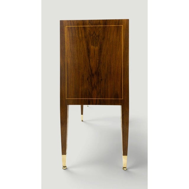 Brown Mid-Century Modern Italian Inlayed Sideboard by Paolo Buffa, 1950s For Sale - Image 8 of 18