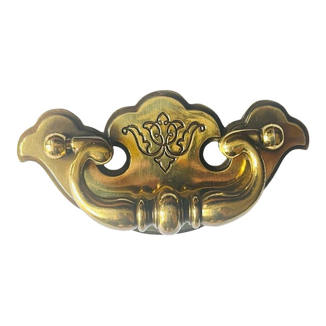 Vintage Keeler Brass Company Brass Dresser Pulls Handles N-15176 (2pieces) and N-13751 (2pieces) For Sale