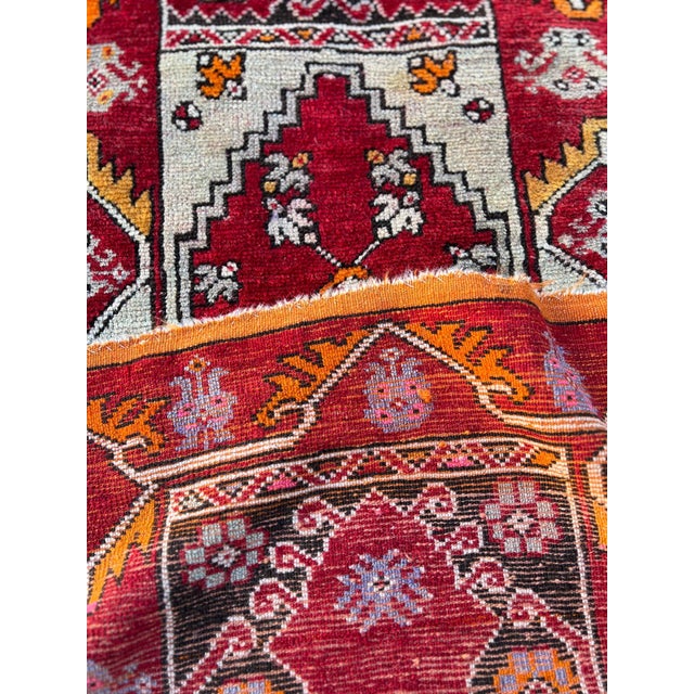 Tribal Antique Turkish Tribal Rug For Sale - Image 3 of 3