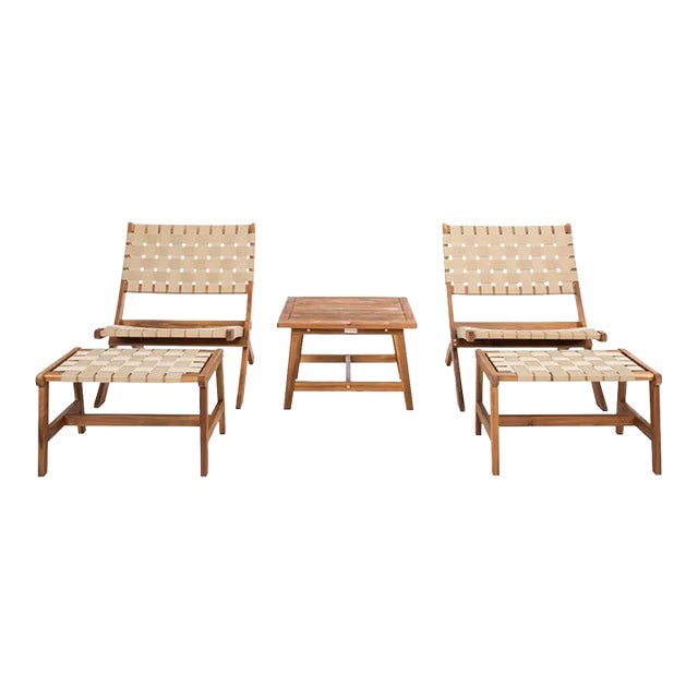 Darryl 5 Piece Living Set - Natural For Sale