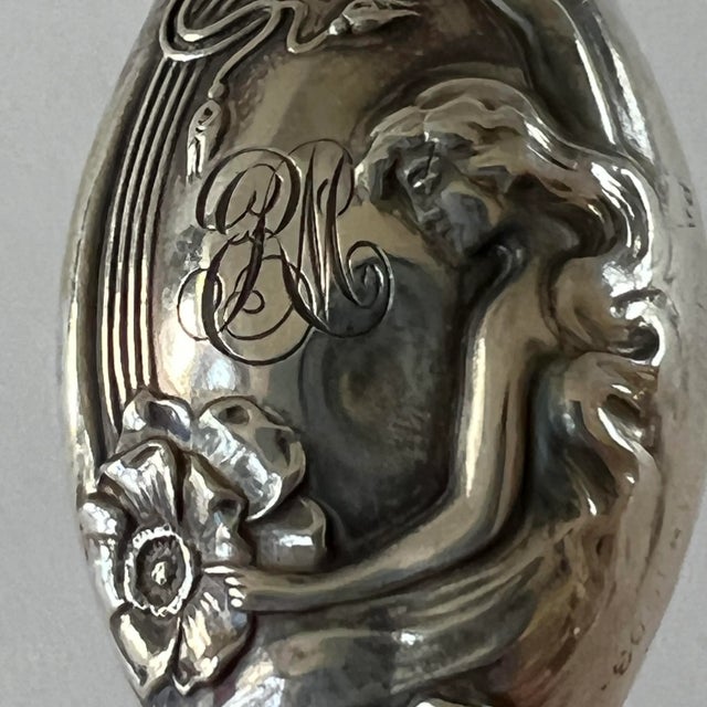 Silver Antique Repoussé Sterling Silver Shoe Horn For Sale - Image 8 of 13