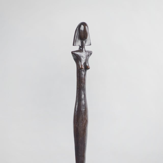 1980s Bronze Sculpture After Giacometti For Sale - Image 5 of 9