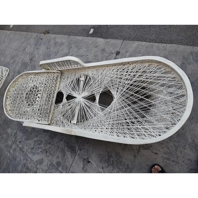 Mid Century Modern Russell Woodard Spun Fiberglass Chaise Lounge Chair