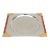 Guy Degrenne French Burled Wood, Gold Plated Brass and Stainless Steel Square Tray For Sale