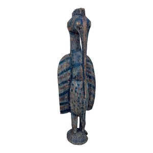 Antique Senufo Hornbill Sculpture (Porpianong), Côte D’Ivoire – 40” Tall