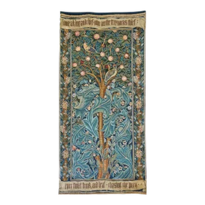 1990s French Tapestry Depicting Birds and Botanicals
