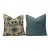 Contemporary Pomegranate Linen 20”x20” Feather/Down Pillows -a Pair For Sale