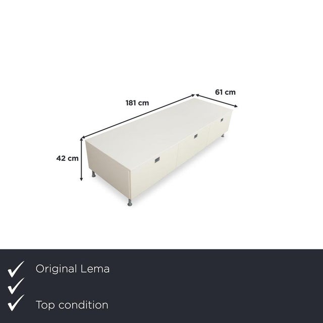 The Lema sideboard is crafted from high-quality wood, which is reflected in its exceptional durability. The light, creamy...