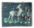 Mid-Century Swedish Ceramic Deer Motif Wall Plaque Tile by Eivor Lang for Tilgmans Keramik, 1960s For Sale