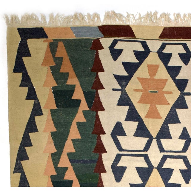 Antique Caucasian Kilim Rug 6’4” X 8’3” For Sale - Image 4 of 9