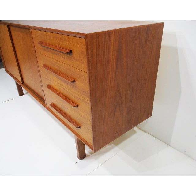 Ib Kofod Larsen Teak Credenza Sideboard for Faarup Denmark For Sale - Image 12 of 13