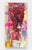 This artwork presents a dynamic interplay of figures and abstract elements, layered with vibrant colors and textures that...