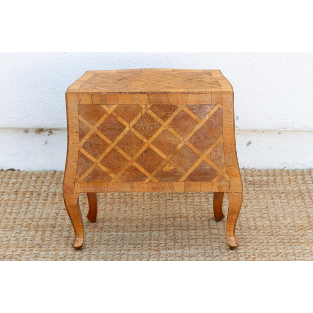 Mid-Century Petite Italian Walnut Nightstand For Sale In Los Angeles - Image 6 of 9